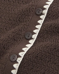 Shrunken Crew Cardigan