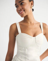 Bra-Free Dipped-Waist Maxi Dress