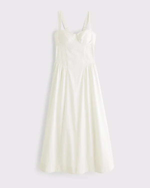 Bra-Free Dipped-Waist Maxi Dress