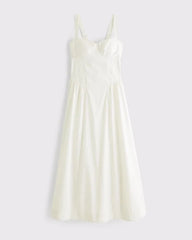 Bra-Free Dipped-Waist Maxi Dress