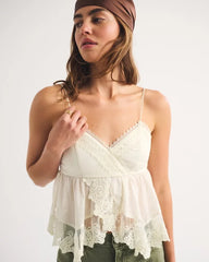 Babydoll Lace-Trim Cami