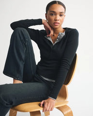 Long-Sleeve Vintage Jersey Henley