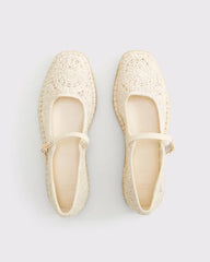 Crochet Espadrille Flat
