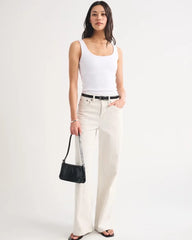 Bra-Free Rib Tuckable Scoopneck Tank