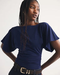 Flutter Sleeve Slash Top