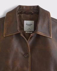Slim Vegan Leather Jacket