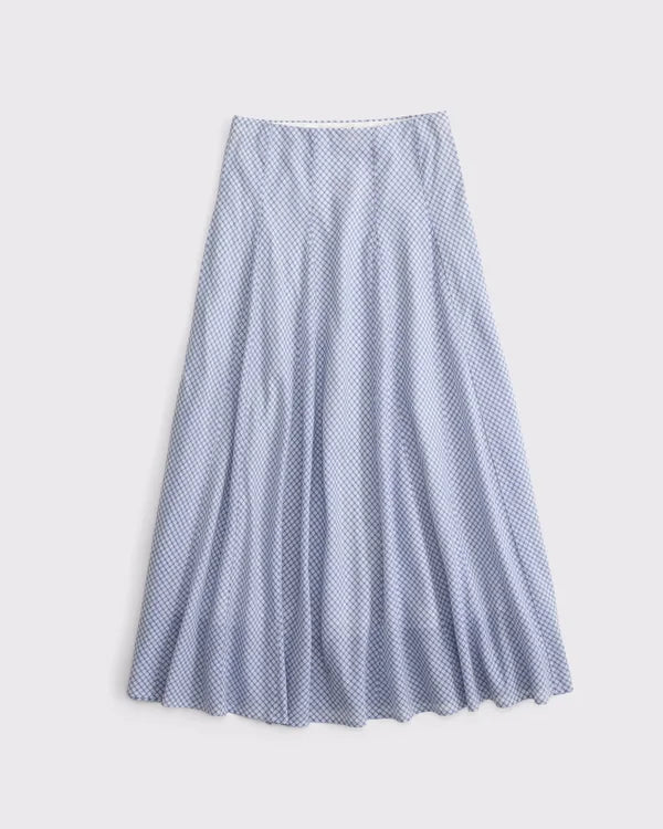 100% Cotton High Rise Maxi Skirt
