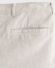 Linen-Blend Plainfront Short