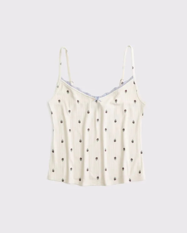 Lace-Trim Sleep Cami