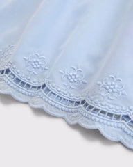 Cotton-Silk Blend Cutwork Cami