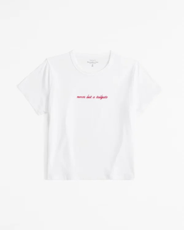 Never Lost A Tailgate Graphic Skimming Tee