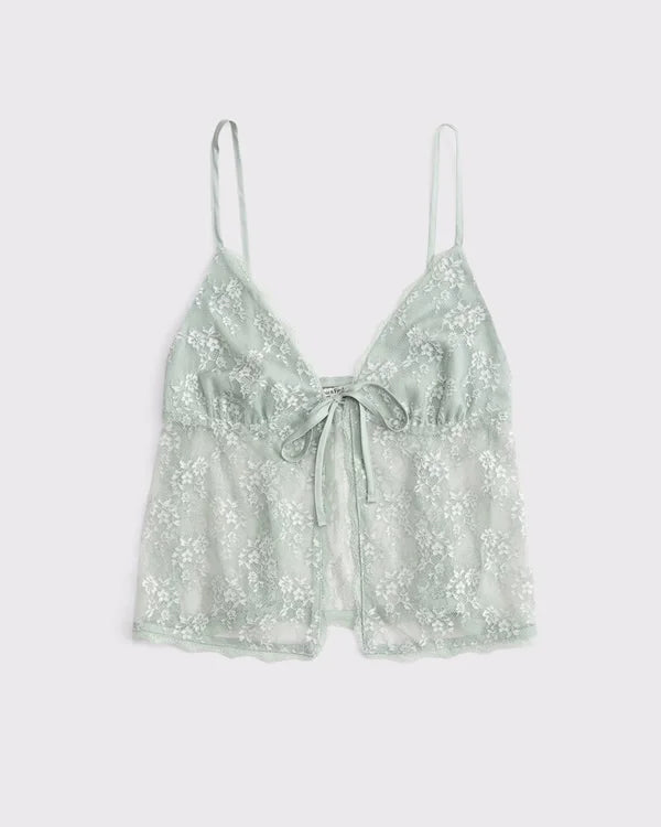 Lace and Satin Sleep Cami
