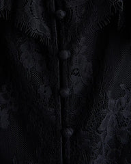 Bra-Free Button-Through Lace Duster Midi Dress