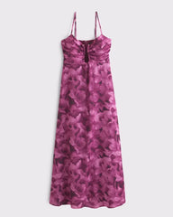 Bra-Free Hardware Maxi Dress