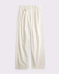 Curve Love A&F Sloane Chino Tailored Wide Leg Pant