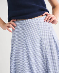 100% Cotton High Rise Maxi Skirt