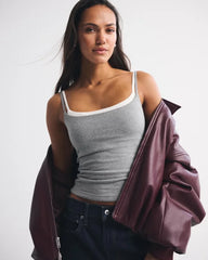 Bra-Free Double-Layered 90s Cami