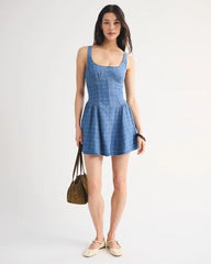 A&F Bra-Free Dylan Chambray Mini Dress