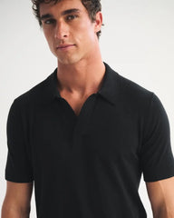 100% Cotton Johnny Collar Sweater Polo