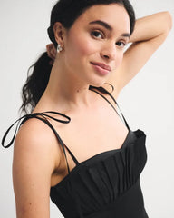 Bra-Free Tie-Strap Maxi Dress