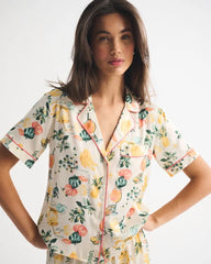 Short-Sleeve Satin Sleep Shirt