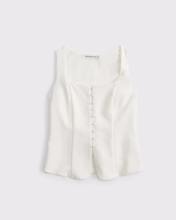 Long-Length Button-Through Vest