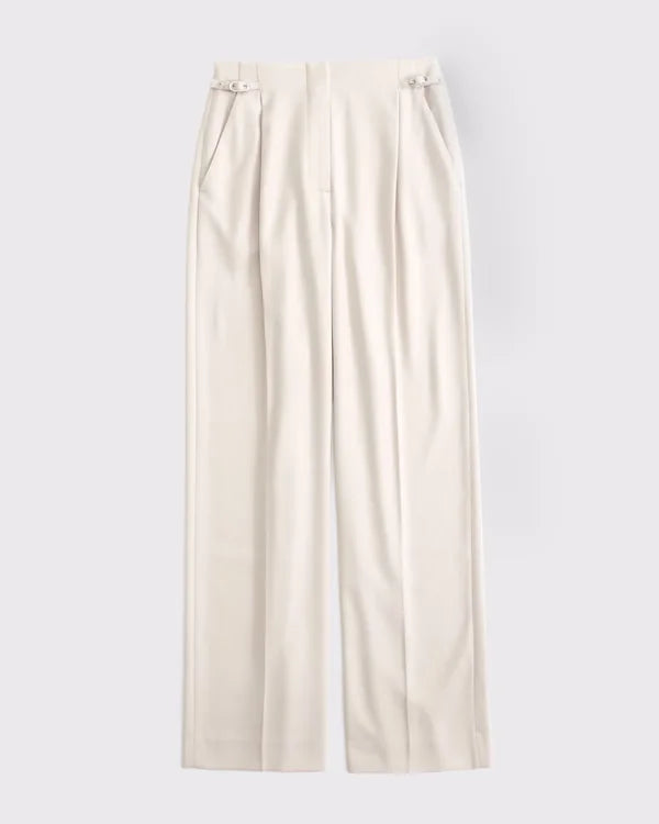 Curve Love A&F Sloane Tailored Wide Leg Pant