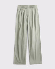 Curve Love A&F Sloane Chino Tailored Wide Leg Pant