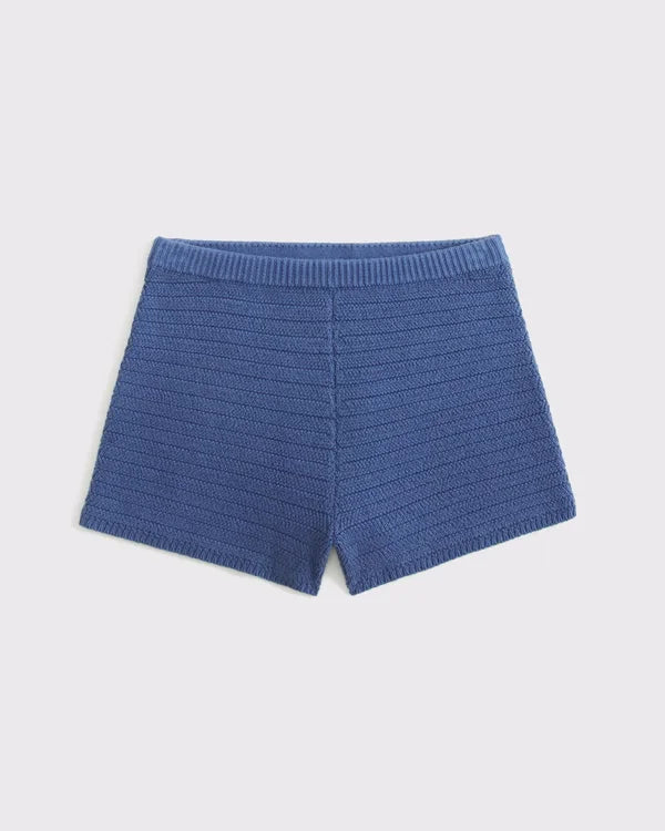 High Rise Crochet-Style Short