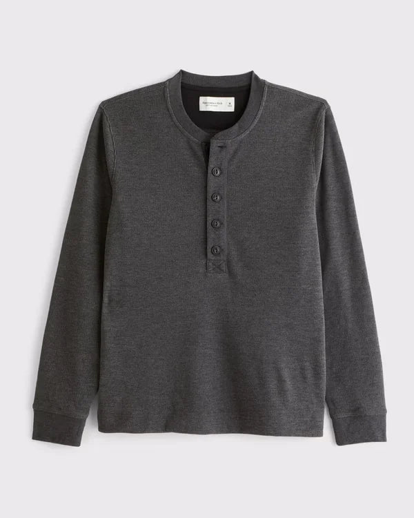 Waffle-Knit Lounge Top