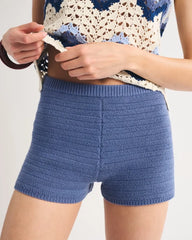 High Rise Crochet-Style Short
