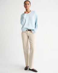 Wool-Blend Dad V-Neck Sweater