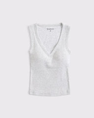 Bra-Free Rib V-Neck Tank