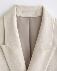The A&F Collins Double-Breasted 100% Linen Blazer