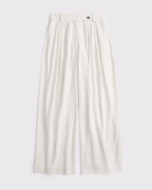 Curve Love High Rise Crepe Tailored Palazzo Pant