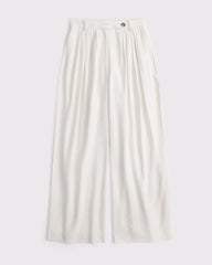 Curve Love High Rise Crepe Tailored Palazzo Pant