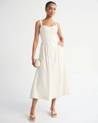 Bra-Free Dipped-Waist Maxi Dress
