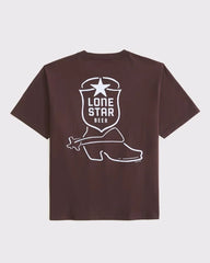 Short-Sleeve Lone Star Beer Graphic Relaxed Tee