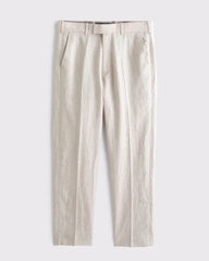 The A&F Collins Athletic Fit Slim 100% Linen Suit Pant