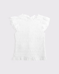 100% Cotton Tie-Back Smocked Top