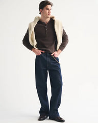 Essential Slim Ribbed Henley