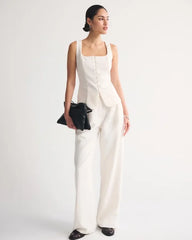 Long-Length Button-Through Vest