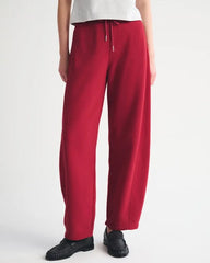 High Rise Forward Seam Barrel Sweatpant