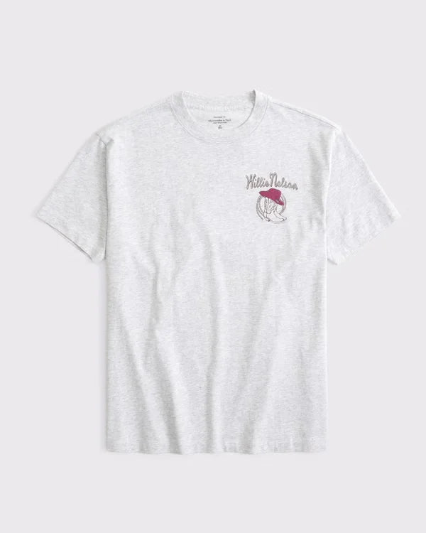 Oversized Willie Nelson Graphic Tee