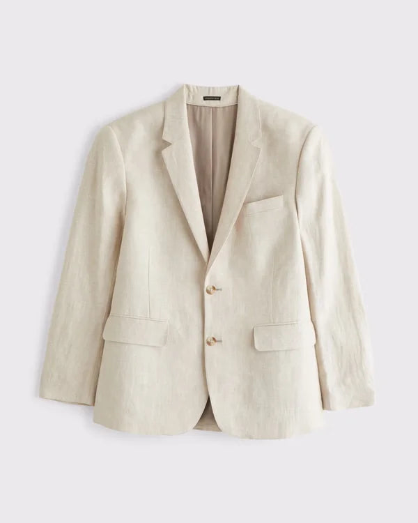 The A&F Collins Athletic Fit Slim 100% Linen Blazer