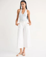 High Rise Culotte Jean