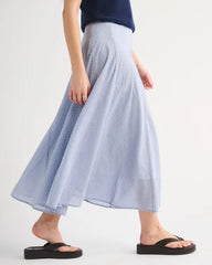 100% Cotton High Rise Maxi Skirt