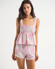 Smocked Waist Sleep Short
