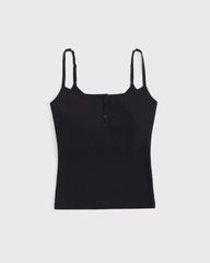 Bra-Free Rib Henley Tank