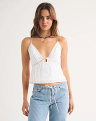 A&F Bella Tie-Front Cami